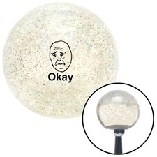 Black Okay Clear Metal Flake Shift Knob W M16x1.5 Insert Shifter Auto Manual Black Okay Clear Metal Flake Shift Knob W M16x1.5 Insert Shifter Auto Manual