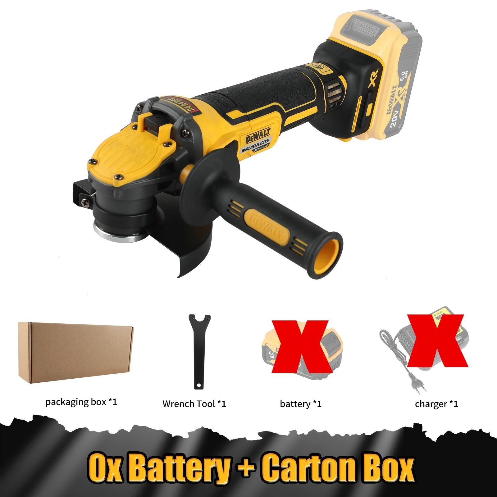 DEWALT DCG409 125mm 무선 앵글 그라인더 (충전기 및 배터리 미포함)