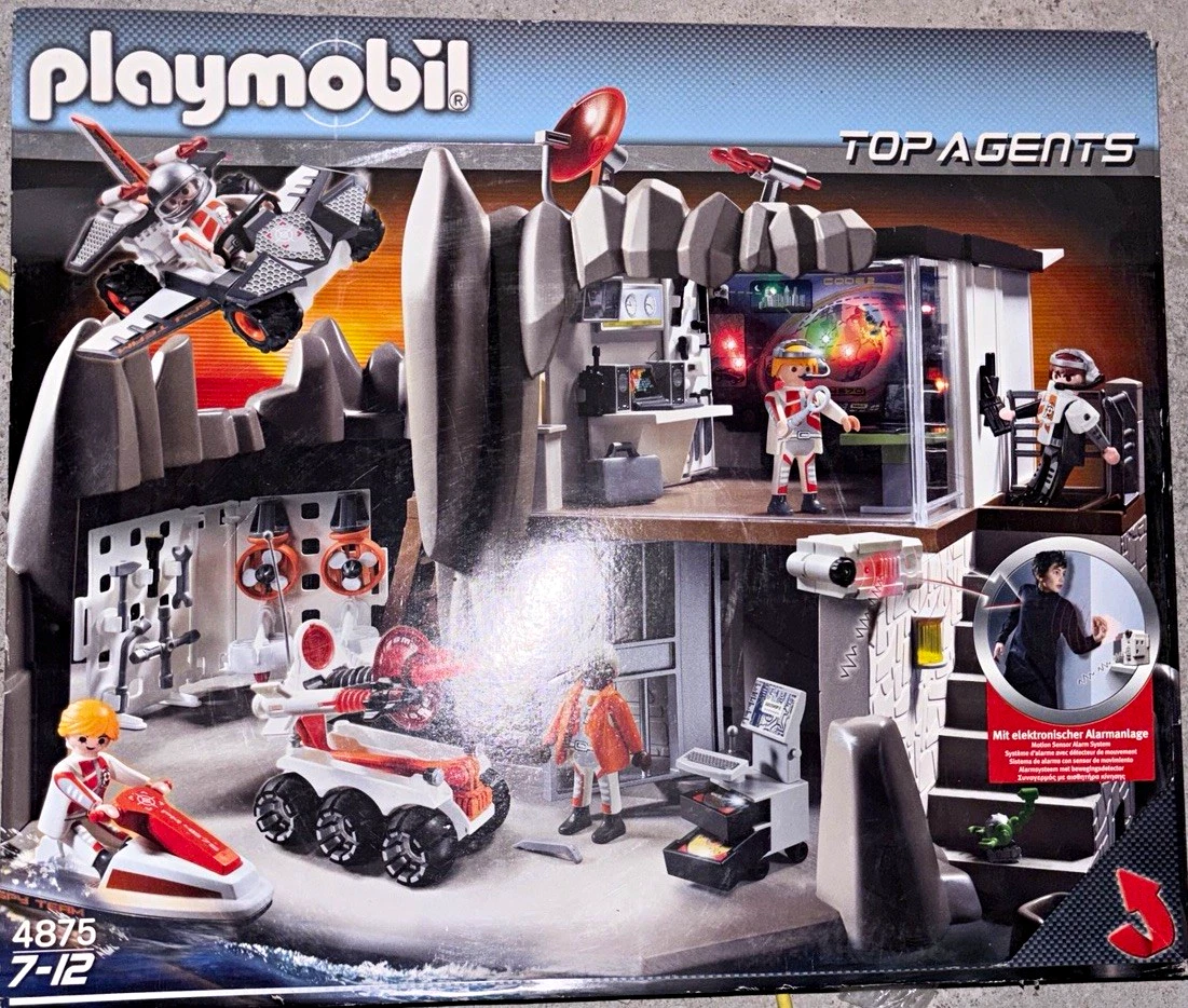 Playmobil Top Agents Hauptquartier Gebäude Set 4875 Alter 7-12 Jahre
