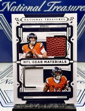 2025 National Treasures Bo Nix Courtland Sutton Gear Combo Materials,SSP#/99🌟🔥