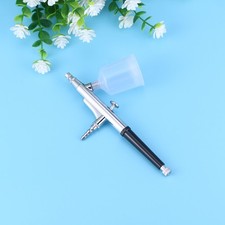 Silver Airbrush Tool Nozzle Spray Pen Cake Decorating For Nail Manicure