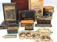 Antique VICTORIAN Advertising Tins, Paper, HOOD's "Sewing Circle" 1892 Calendar