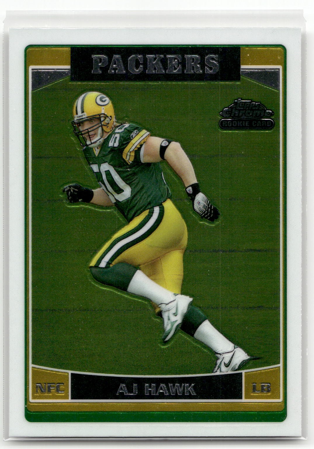 A.J. Hawk 2006 Topps Chrome #222 RC Green Bay Packers