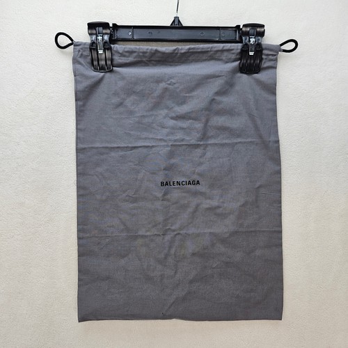 BALENCIAGA GRAY DRAWSTRING DUST BAG SHOE BAG STORAGE POUCH LARGE