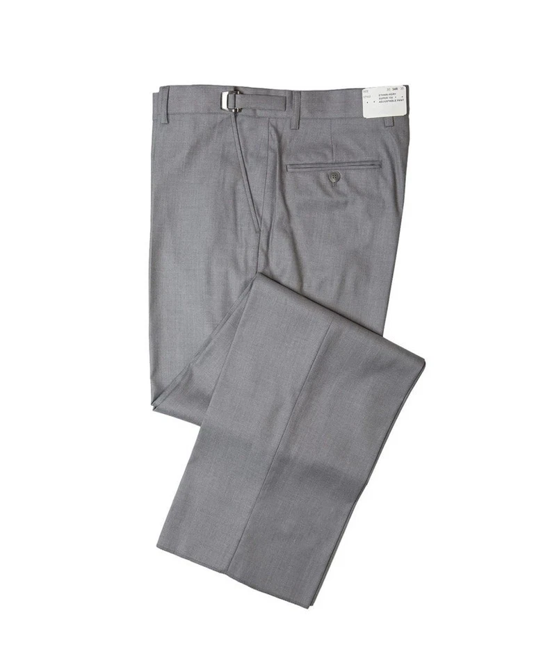 Men's Modern Fit Two  Button Heather Grey with Satin Edge Lapel Tuxedo - Image 2 of 2