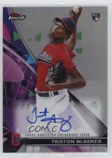 2021 Topps Finest Finest Auto Triston McKenzie #FA-TK Auto ms9