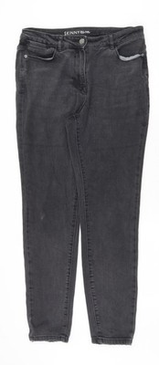 NEXT Damen grau Baumwolle Skinny Jeans Größe 12 normaler Reißverschluss