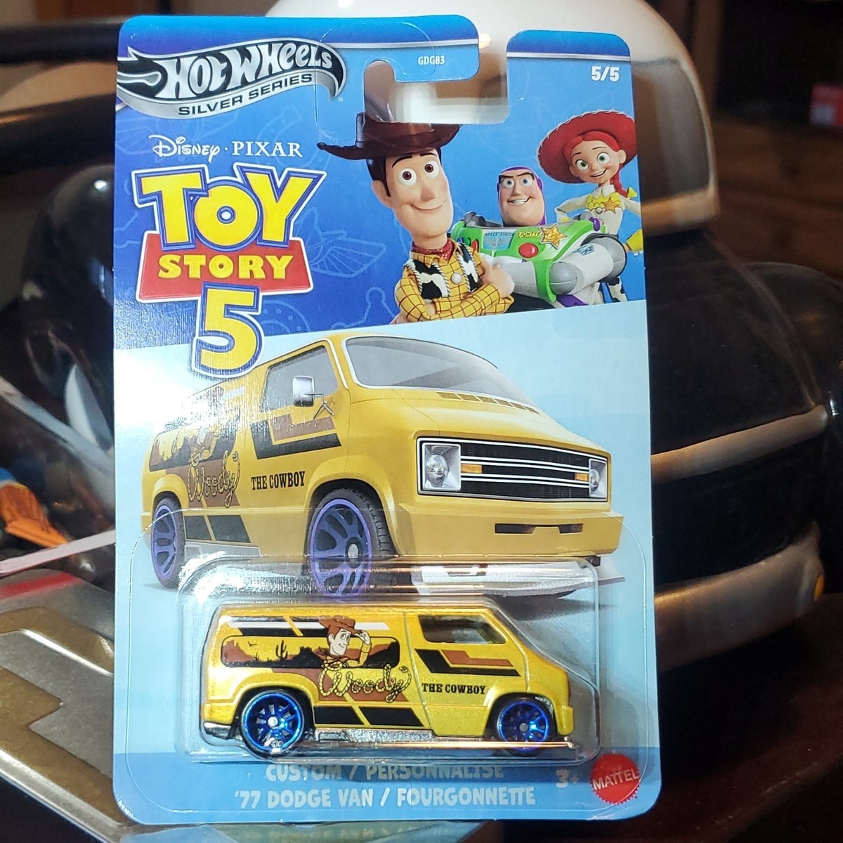 Hot Wheels Toy Story 5 ‘77 Dodge Van Woody 5/5 Silver Series Metal Base NEW 2026