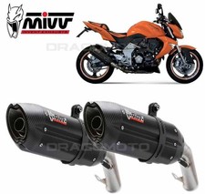 AUSPUFFENDROHRE MIVV SOUND STEEL BLACK KAWASAKI Z1000 2007 2009