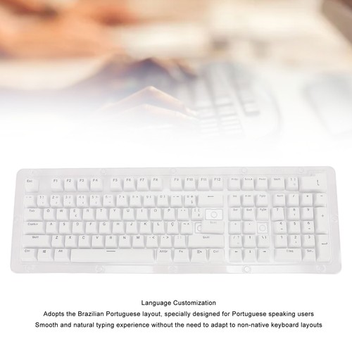 110 Keys Keyboard Keycaps Brazilian Portuguese Mechanical Keyboard Translucent - Picture 22 of 24