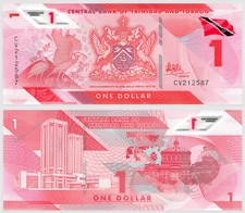 2020 (2021) Trinidad and Tobago $1 Dollar Polymer Banknote UNC P-60a