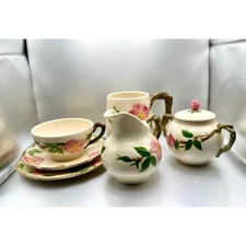 Franciscan Desert Rose USA Lot – Creamer, Sugar Bowl, Mug, Cup & 2 Saucers