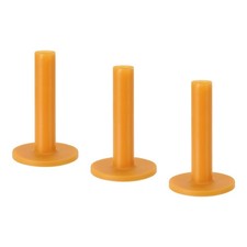 3.5 Inch Rubber Golf Tee, 3 Pack Tall Training Driving Range Tee Stable, Yellow