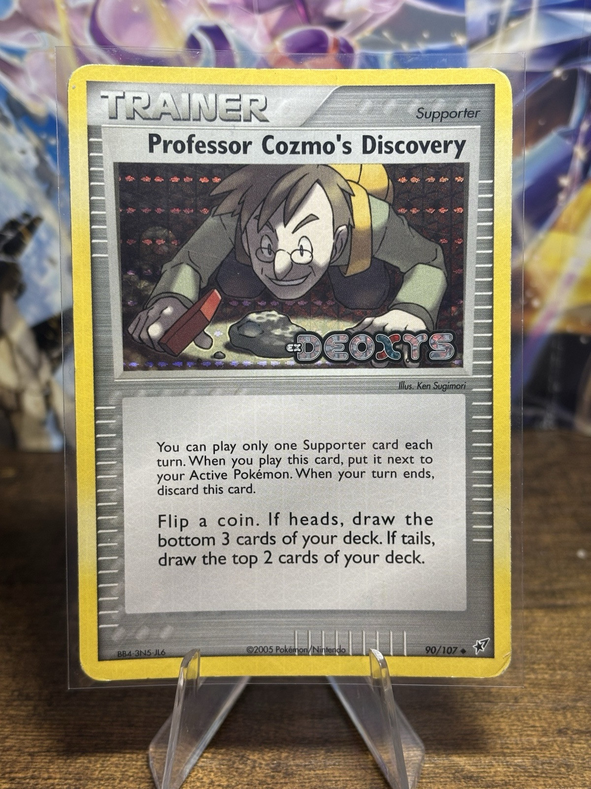 Pokemon Card - Professor Cozmo's Discovery Deoxys 90/107 Reverse Holo HP