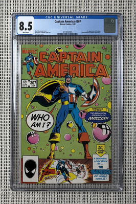 Captain America #307 CGC 8.5 Marvel Comics 1985 1st Appearance Of Madcap