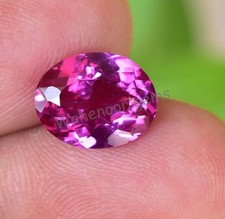 Natural Rhodolite Garnet Raspberry Oval 3.65 Ct Certified Loose Unheated Gems