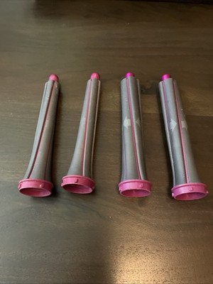 Dyson Air Wrap Long Hair Barrels Attachments Genuine OEM 4 Piece Set Lot