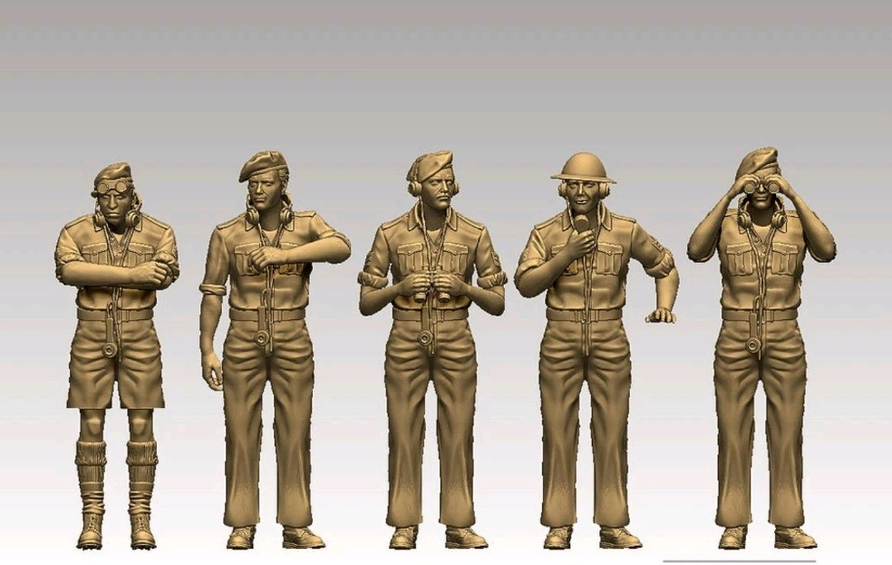 ミリタリー WWII British Tank Crewman 1/6 1/6 