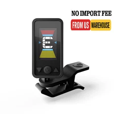D'Addario Accessories Rechargeble Guitar Tuner - Eclipse Headstock Tuner - Clip