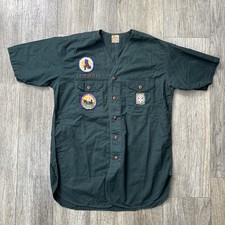 Vintage 1940s 40s Boy Scouts Explorers BSA Jamboree Patches Uniform Shirt