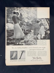 Magazine Ad* - 1956 - Van Raalte slips