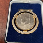 Swank 1974 Kennedy Half Dollar 50C Genuine United States Coin Holder money clip — photo 3