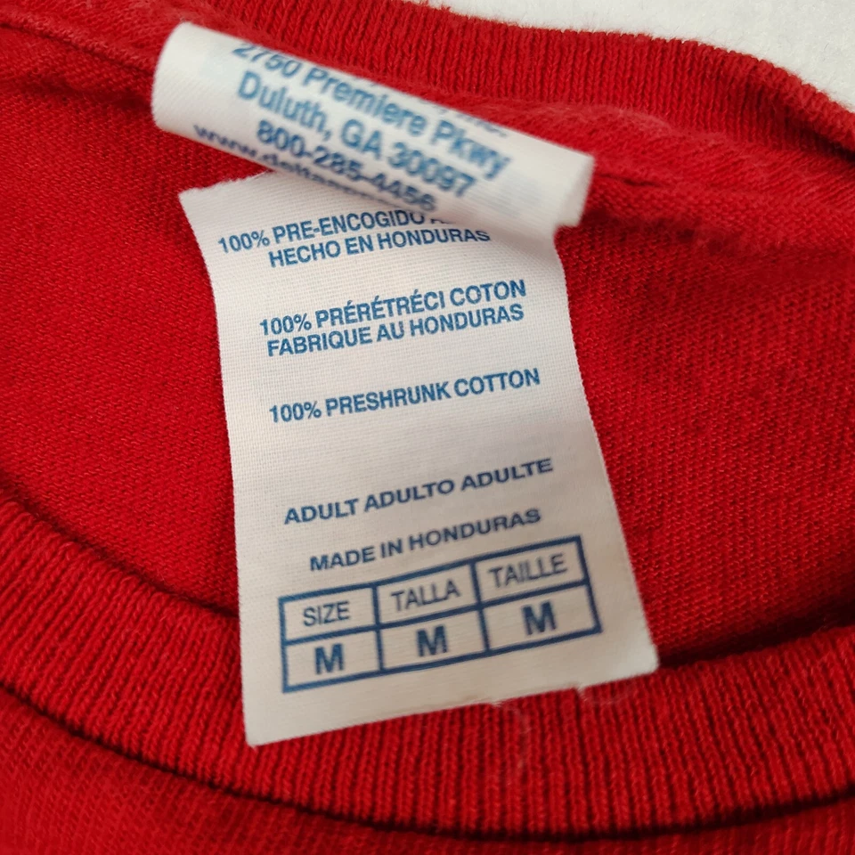 Camisa masculina vintage Coca-Cola manga curta vermelha média Y2k logotipo grande Delta Y2k - Imagem 4 de 4