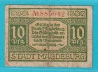 Emergency money 39104 Magdeburg 10 Pfennig from 1920