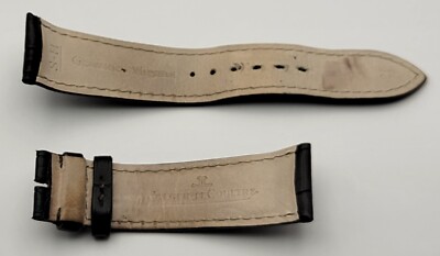 OEM Jaeger LeCoultre Genuine Alligator Blk Leather Watch Strap 21
