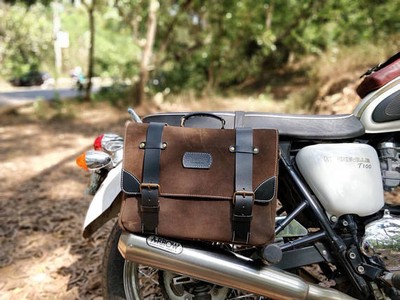 cafe racer saddle bag