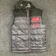Ecko Unltd Mens Small Full Zip Hooded Vest