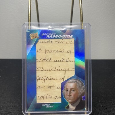 2021 Pieces Of The Past George Washington Authentic Jumbo Handwritten Relic