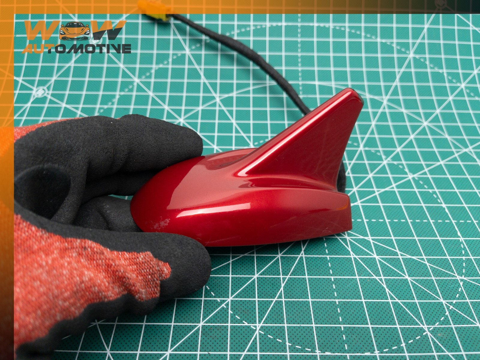 14-16 MASERATI GHIBLI REAR SHARK FIN ANTENNA RED OEM