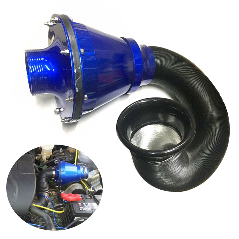 US 76mm Air Filter Power Intake Bellows Car High Flow Cold Air Inlet ...