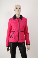 Women's Pink Henley Quilted Button Front Jacket Rrp £64.99 !!!