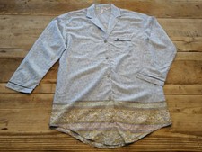 Victoria's Secret Blue Floral X-SMALL Lightweight Long Sleeve Sleepshirt Dress