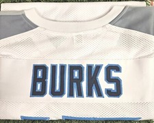 Autographed/Signed Treylon Burks Tennessee White Football Jersey Beckett BAS COA
