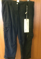 NWT DA-NANG BLACK Silk Blend CARGO Pants-SMALL