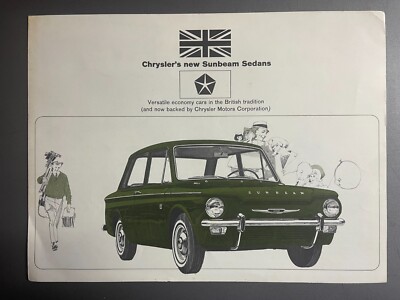 1960s Sunbeam IMP Sports Sedan Folder / Brochure - RARE!! Awesome L@@K