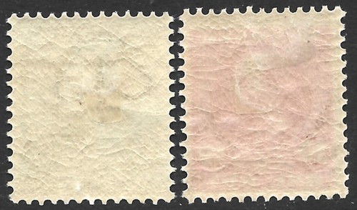 Denmark 1905-06 Christian IX #70-71 Set INVERTED WMK Variety F/VF-H CV $18.00 - Foto 2 di 2