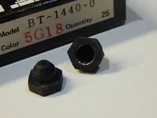 BLACK MOISTURE RESISTANT THREADED BOOT FOR PUSHBUTTON ALCOSWITCH MSP103