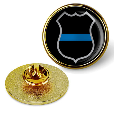 Police Pin Law Enforcement Thin Blue Line Police Badge Brooches & Pins - Gold | eBay