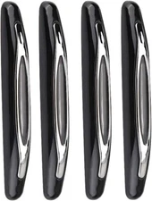 4Pcs Black Car Door Edge-Scratch Anti-collision Protector Guard Strip Universal