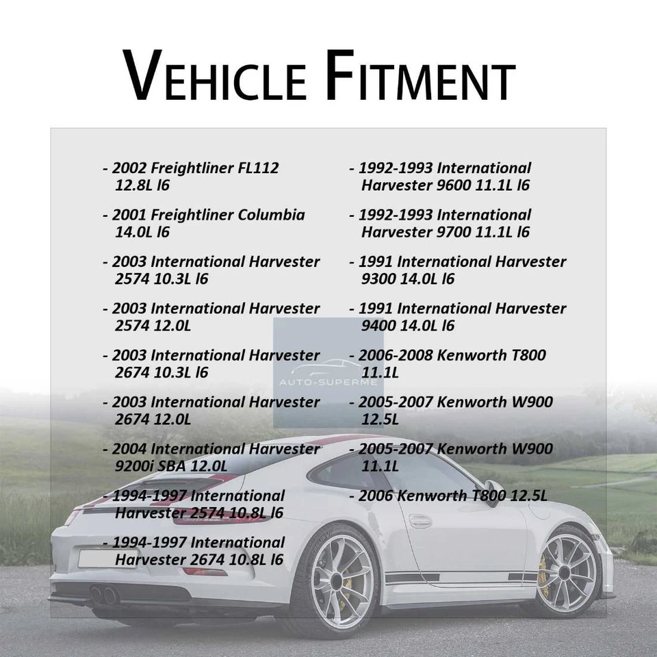 Mangueira de líquido de arrefecimento do radiador do motor para radiador para 2001 Freightliner Columbia 14.0L - Imagem 2 de 4