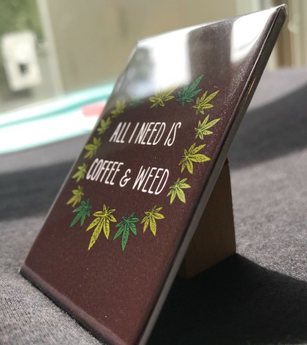 Coffee and Weed Magnet Handmade Cannabis 420 Gifts Accessories and Home Decor - Picture 7 of 12