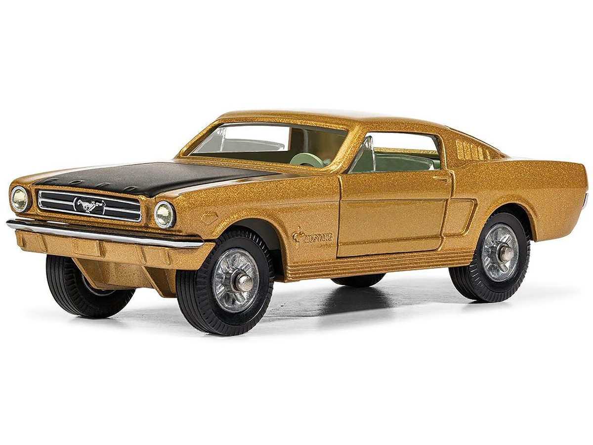 FORD MUSTANG FASTBACK 2+2 GOLD & BLACK DIECAST MODEL CAR BY CORGI