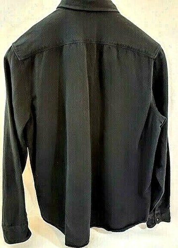 Levis Herren XL Langarm 1853 Hemd schwarz schönes Etikett als Akzente weich 100% Baumwolle - Bild 7 von 9