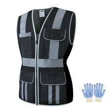 High Visibility Women Safety Vest Reflective Breathable Mesh Work Vest For Lady
