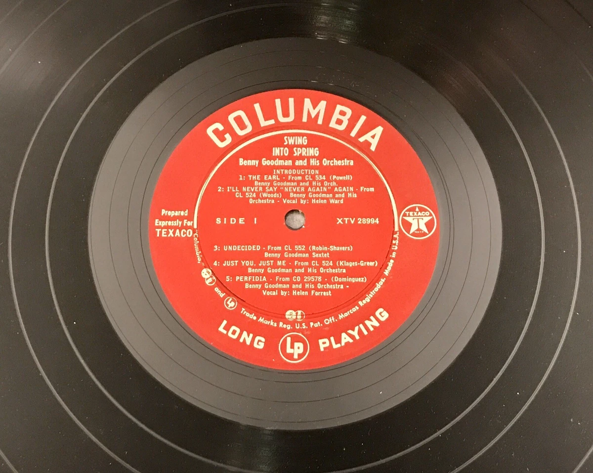 Benny Goodman ♫ Swing Into Spring ♫ Rare 1958 Columbia Original Mono Vinyl LP