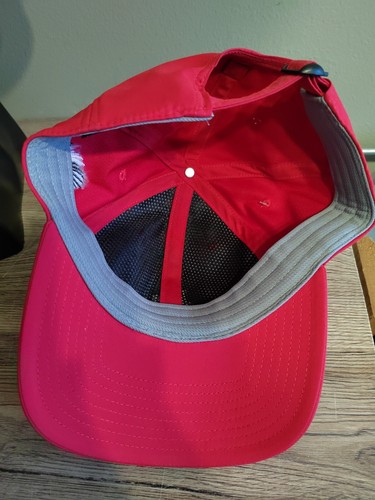 FootJoy Baseball Cap Red Hat Adjustable Corales Golf Buggy Cart FJ Ball Cap NEW - Picture 6 of 9